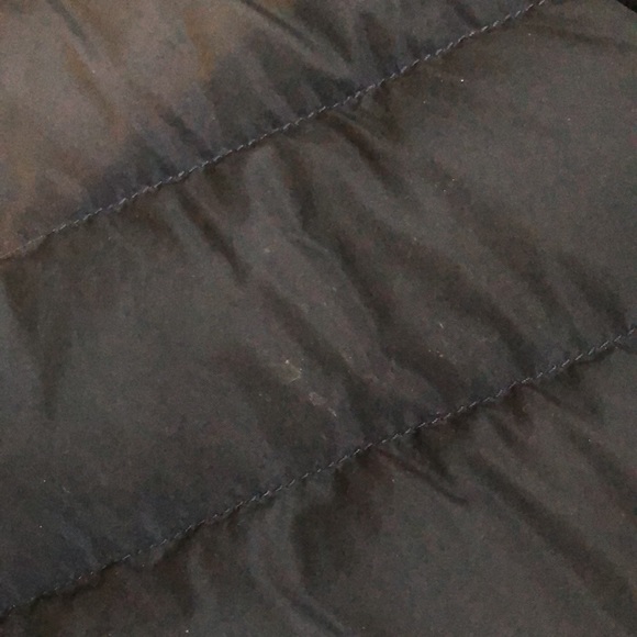 Weekend MaxMara Galosce Navy Faux-Fur-Trim Quilted Down Jacket - Picture 6 of 11